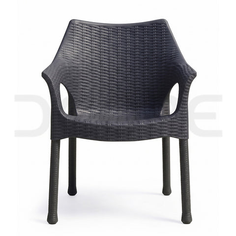 Elite Full-Woven Rattan Visitor Chair - DCORE
