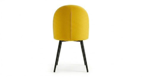 Contemporary Mustard Upholstered Dining Chair
