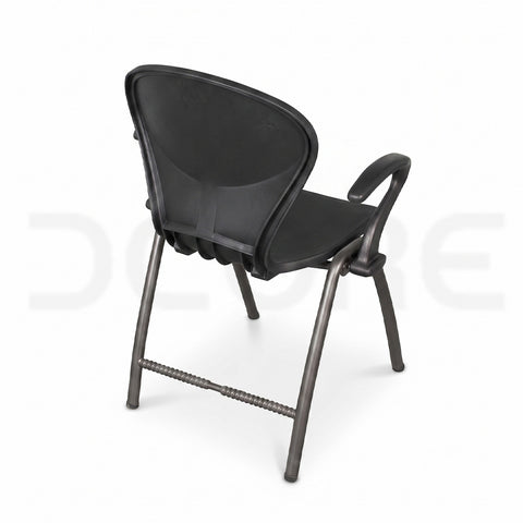 Ergonomic Upholstered Study Chair with Armrests - DCORE