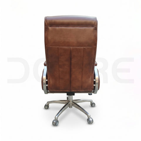Premium Brown Bonded Leather Executive Office Chair - DCORE