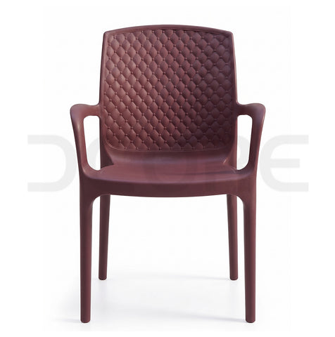 Modern Plastic Quilted Resin Armchair - DCORE