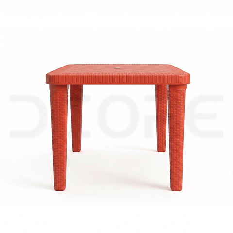 Rattan-Texture Rectangular Coffee Table - DCORE