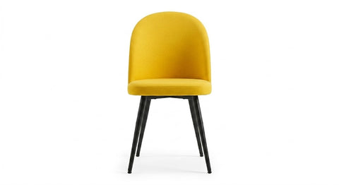 Contemporary Mustard Upholstered Dining Chair