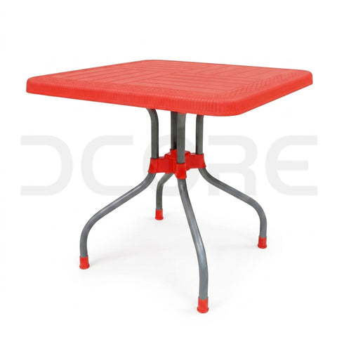 Contemporary Square Pedestal Molded Table - DCORE