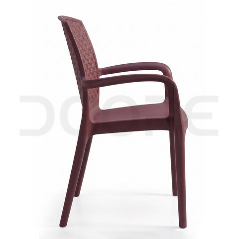 Modern Plastic Quilted Resin Armchair - DCORE