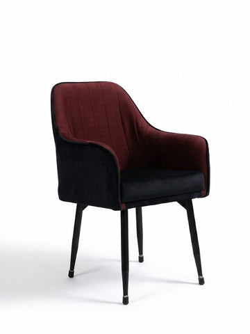 Luxury Dual-Tone Velvet Dining & Accent Chair