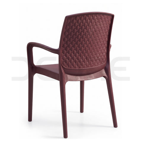 Modern Plastic Quilted Resin Armchair - DCORE