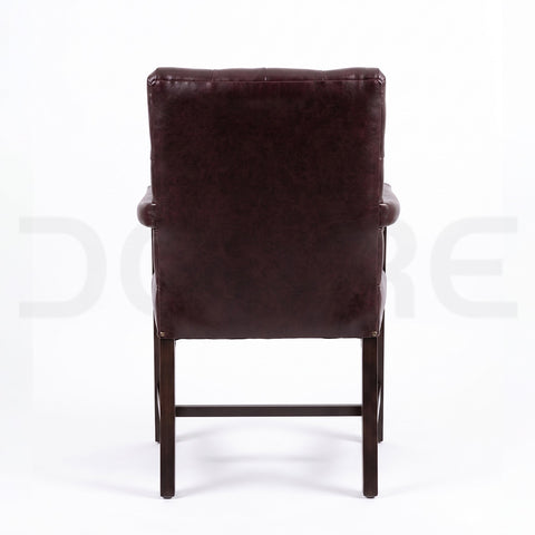 Classic Tufted Leather Visitor Chair - DCORE