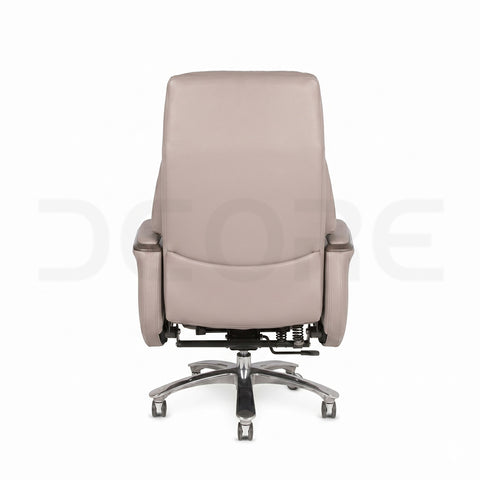 Premium Leather Executive Power Recliner Office Chair with Footrest - DCORE