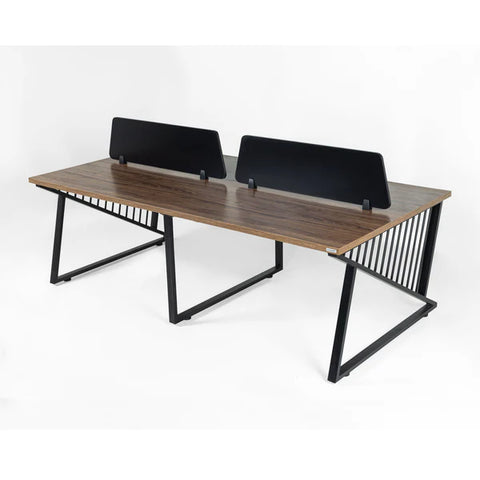 WorkStation Team for 4 Person, with 2 Partitions and without Storage