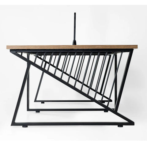 WorkStation Team for 4 Person, with 2 Partitions and without Storage