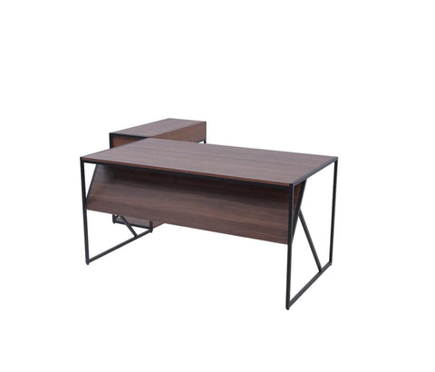 Modern Office Table with Side Rack