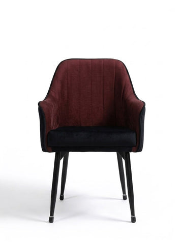 Luxury Dual-Tone Velvet Dining & Accent Chair
