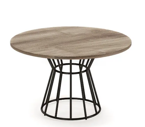 Modern Rustic Hourglass Wire-Pedestal Dining Table